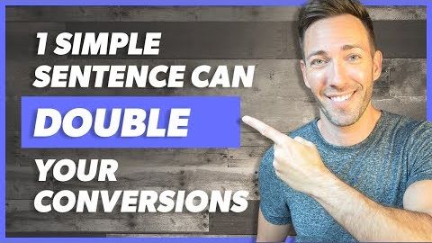 How to Increase Conversion Rate 2X With 1 Simple Sentence