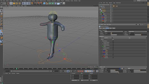 Cinema 4D Tutorial - Simple Character Build & Animate Using CMotion