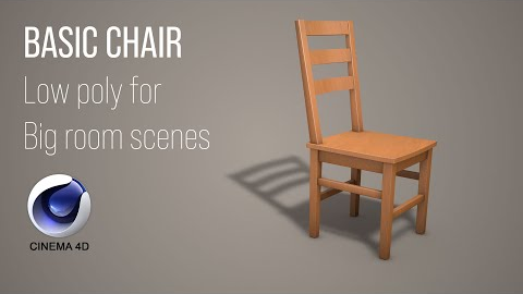 Cinema 4D tutorial: Basic Wooden Chair