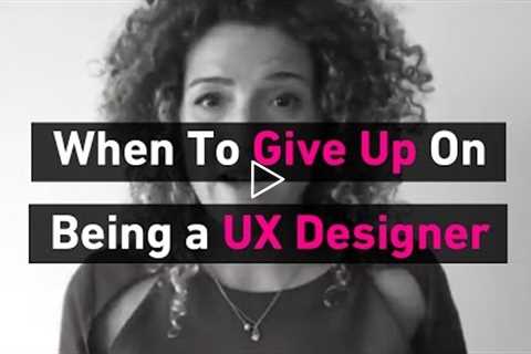 Should you give up on a UX design career & how to deal with Imposter Syndrome | Sarah Doody