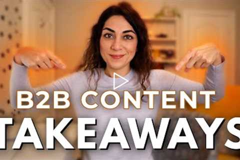 How to do B2B CONTENT MARKETING the right way in 2021? Takeaways from Backlinko Report by Brian Dean