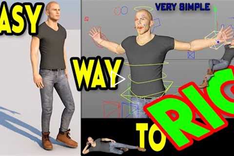 Easy and Simple Way to Rig Character  in Cinema 4d