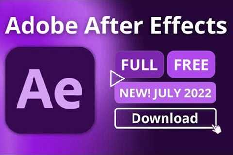 Adobe After Effects Crack | After Effects Free Download | Manual july 2022