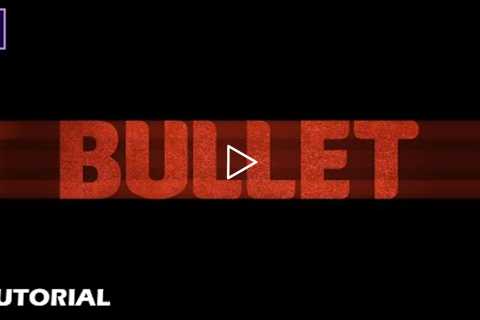 After Effects Tutorial - Bullet Train Title Animation in After Effects