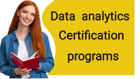 Data analytics certification programs