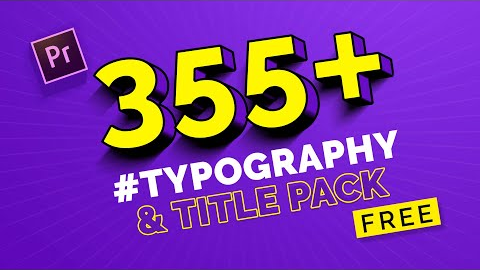 Premiere pro title templates  | kinetic typography premiere pro | text animation presets
