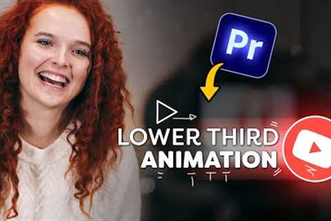 Animate a LOWER THIRD: Advanced Premiere Pro Tutorial