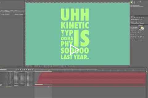 Kinetic Typography Tutorial