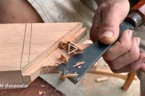 Amazing TECHNIQUES Japanese Traditional Joints, Fastest Hand-Cut Joinery Skills Of H Carpenter