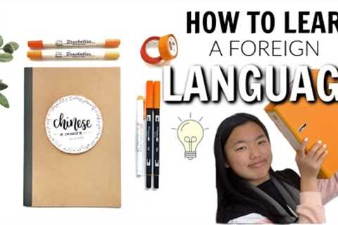 HOW TO LEARN A NEW LANGUAGE *studying for a foreign language exam* | studycollab: Alicia