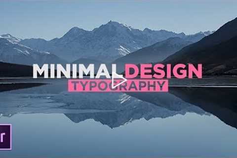 Typography Motion Graphics in Premiere Pro | Tutorial