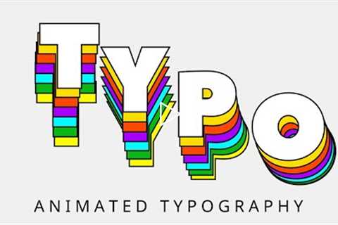 Animated Typography Tutorial in After Effects