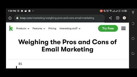 pros and cons of email marketing