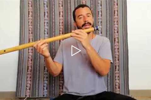 Bansuri Lesson 1 (for beginners). How to blow and make a sound. Learn bansuri with Juan Tepui