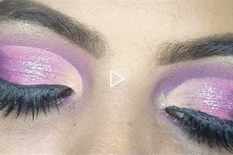 Purple Party Eye Makeup|| How To Purple Cut Crease Eye Makeup Tutorial||@Kanchan Sharma