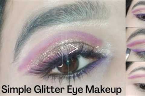 Glitter Eye Makeup For Party❗Easy and Quick Eye Makeup ❗Eye Makeup Tutorial