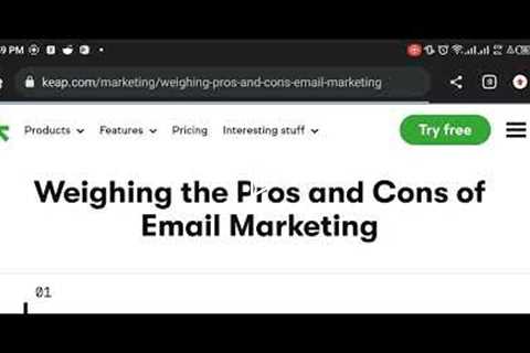 pros and cons of email marketing