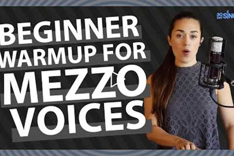 Beginner MEZZO Vocal Exercises - Easy 10 minute warmup | 30 Day Singer