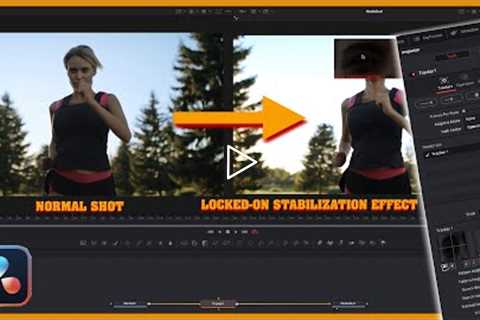 LOCKED-ON STABILIZATION EFFECT - Davinci Resolve Tutorial