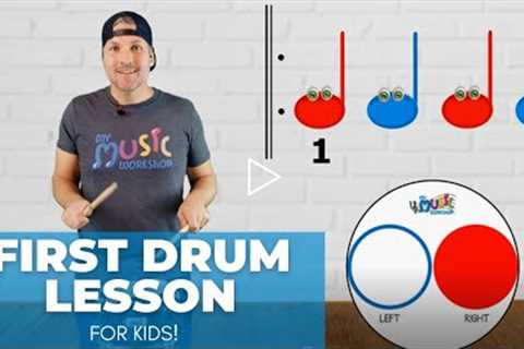 Easy First Drum Lesson - For Kids!