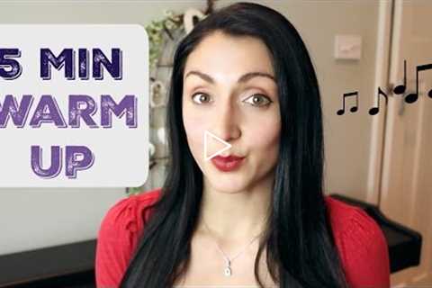 Quick 5 Minute SINGING Warm Up