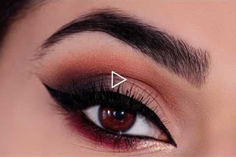 Red Fall Smokey Eye Makeup Tutorial