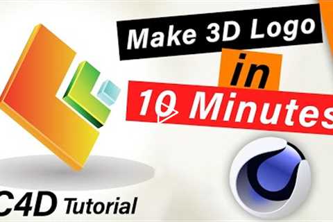 Create 3D logo in cinema 4d in 10 minutes | Advance & Easy method | urdu/hindi