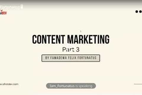 Content Marketing Part 3 | Content Marketing for beginners | Content Marketing Strategy