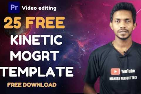 🔥25 free Kinetic Typography Templates for Adobe Premiere Pro CC video editing tamil