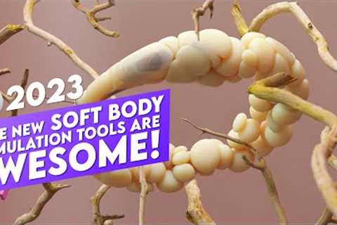 New SOFTBODY Simulations in Cinema 4D 2023 are AWESOME! (Part 1)