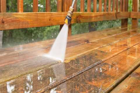 Where should you not use a pressure washer?