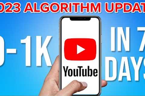 0-1K Subscribers on YouTube in ONLY 7 Days (How To Grow FAST on YouTube in 2023)