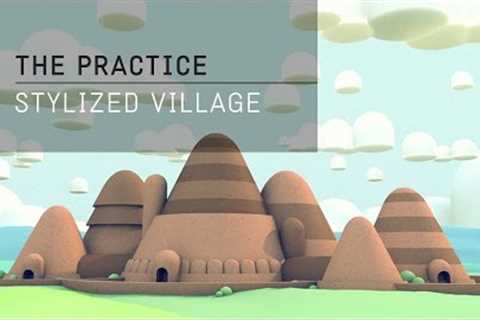 The Practice // 01 / Model a village in Cinema 4d