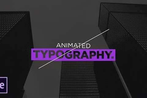 Animated Typography | After Effects Motion Graphics Tutorial