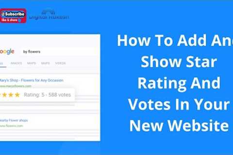 How to add and show star rating and votes in your new website | Digital rakesh