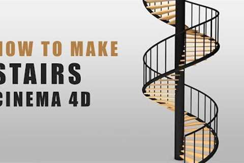 Cinema 4D Tutorial - How To Create Stair | C4D Tutorial