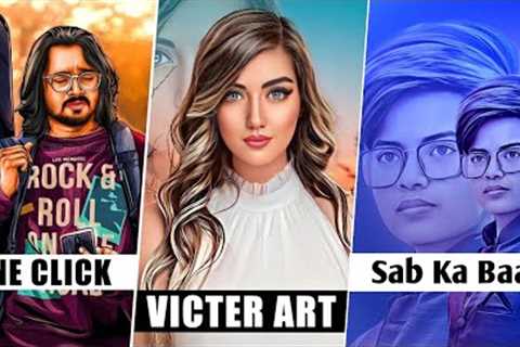 Create Victor Art Image Just One Click || 3D Cartoon Photo Editing In Mobile AI Avatar Photo Editing