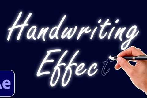 Handwriting Text Effect Animation Tutorial in After Effects