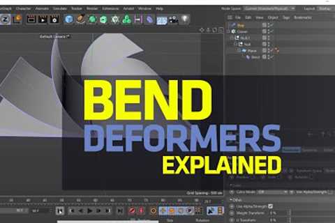 BEND DEFORMER - CINEMA 4D BASICS