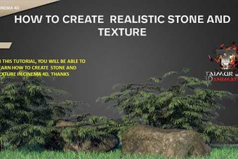 How To Create Realistic Stones and Texture in Cinema4D