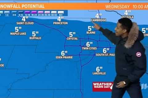 WEATHER: Snow moves in Tuesday afternoon through Thursday