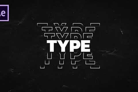 After Effects Tutorial - Typography Text Animation in After Effects