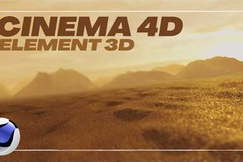 Cinema 4d tutorial | How to create landscape in cinema 4d | Element 3d realistic render