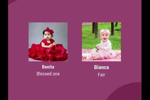 Beautiful Mexican Baby Girl Names with Meanings