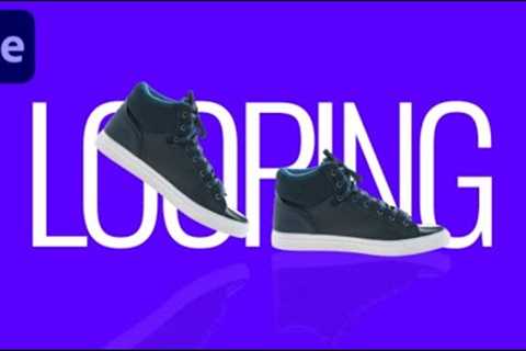 Looping Shoe Animation In Adobe After Effects - After Effects Tutorial.