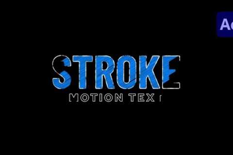 After Effects Tutorial : Stroke Text Animation