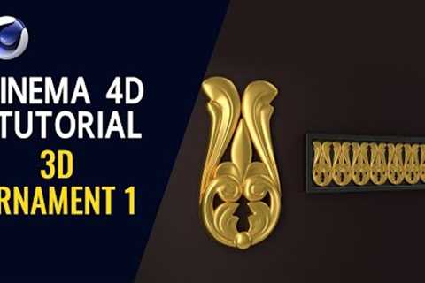 3D Ornament 1 - Cinema 4D Tutorial