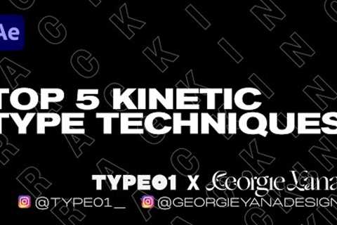 Top 5 Typography Techniques in After Effects | Kinetic Type Tutorial