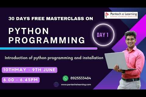 Day  01 - Introduction of python programming and installation