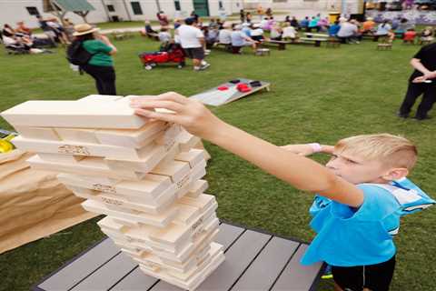 Every Summer Party Needs Giant Jenga for the Ultimate Backyard Game